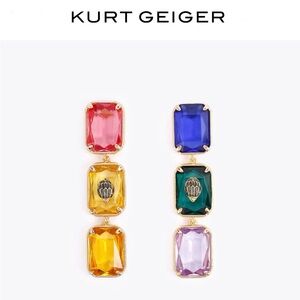 Kurt Geiger Multicolor Gemstone Earrings